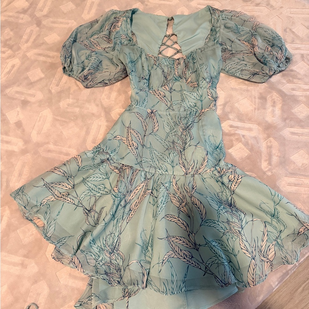 Floral Puff Sleeve Dress